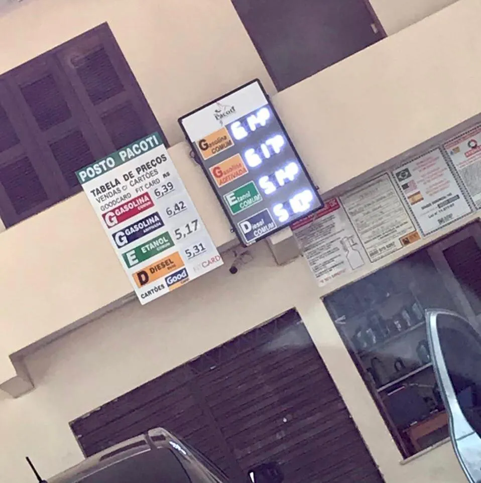 Gasolina em Pacoti chega a R$ 6,39. Imagem