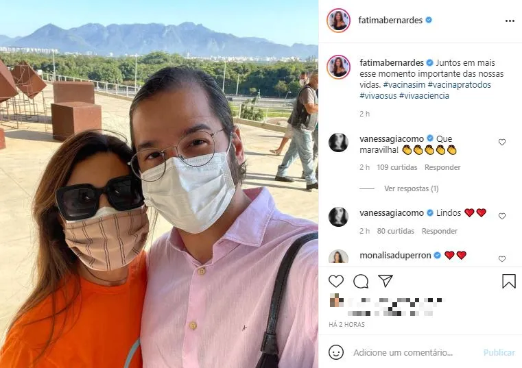 Seguidores também deixaram carinho ao casal