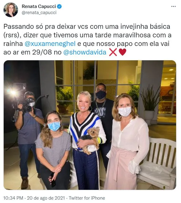 Apresentadora deve dar detalhes sobre documentário no próximo domingo (29)