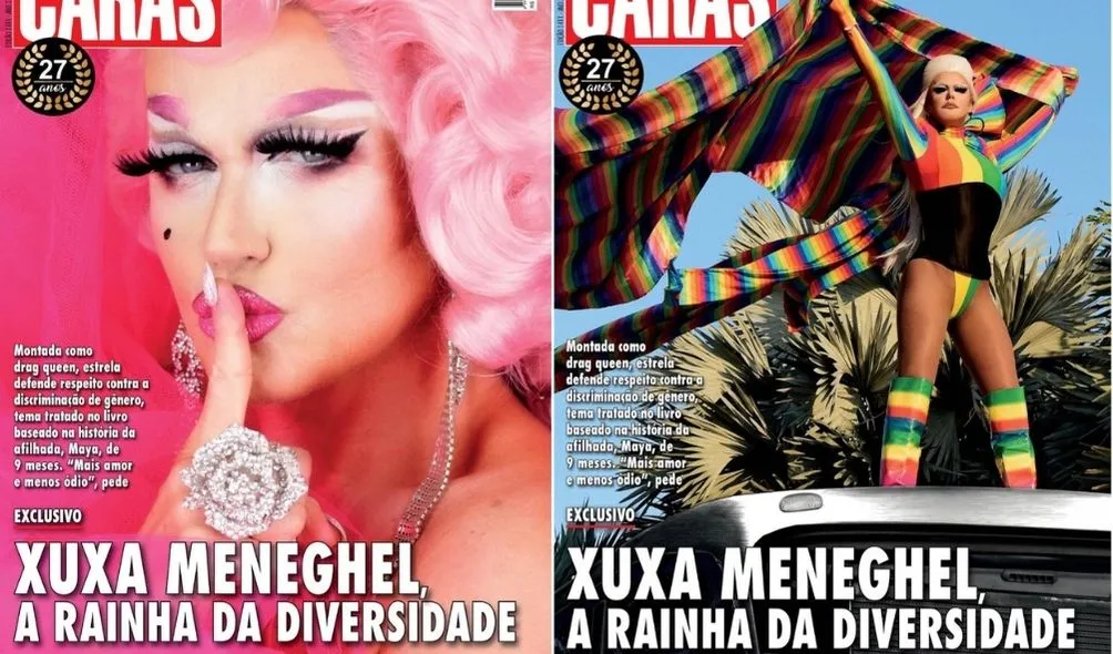 Apresentadora se montou como drag queen para ensaio da publicação