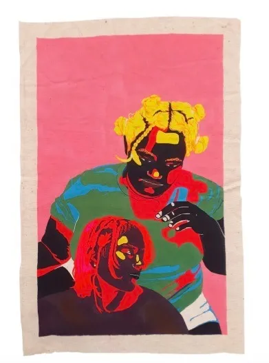 Pintura sobre tela do coletivo Terroristas del Amor, formado em 2018 pelas cearenses Dhiovana Barroso e Marissa Noana
