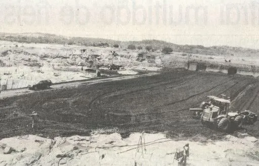 As obras para construção da 
