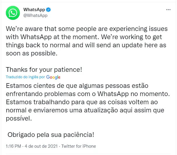 foto do whatsapp