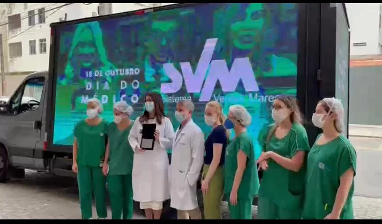 Os apresentadores do SVM: Luiz Esteves, Nádia Barros, Raíssa Camara, Leal Mota Filho, Denise Santiago e Aldeson Matos enviaram mensagens de agradecimento aos médicos