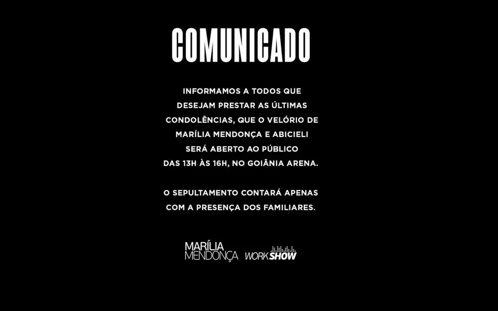 velório de Marília Mendonça ao vivo