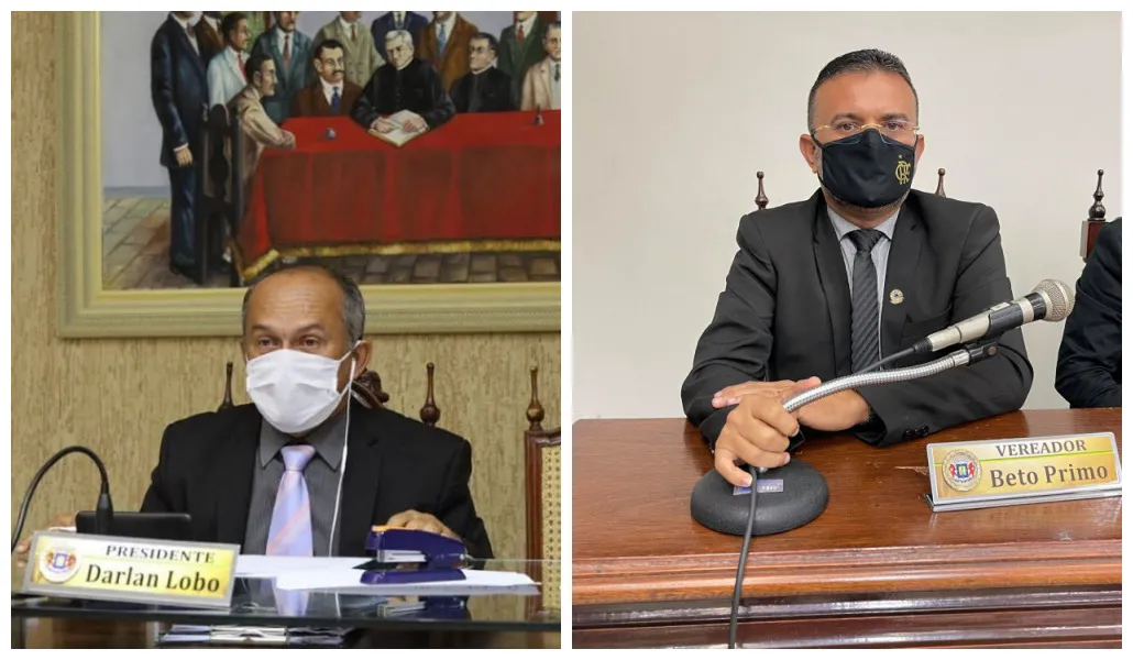 Vereadores Beto Primo (PSDB) e Darlan Lobo (PTB)
