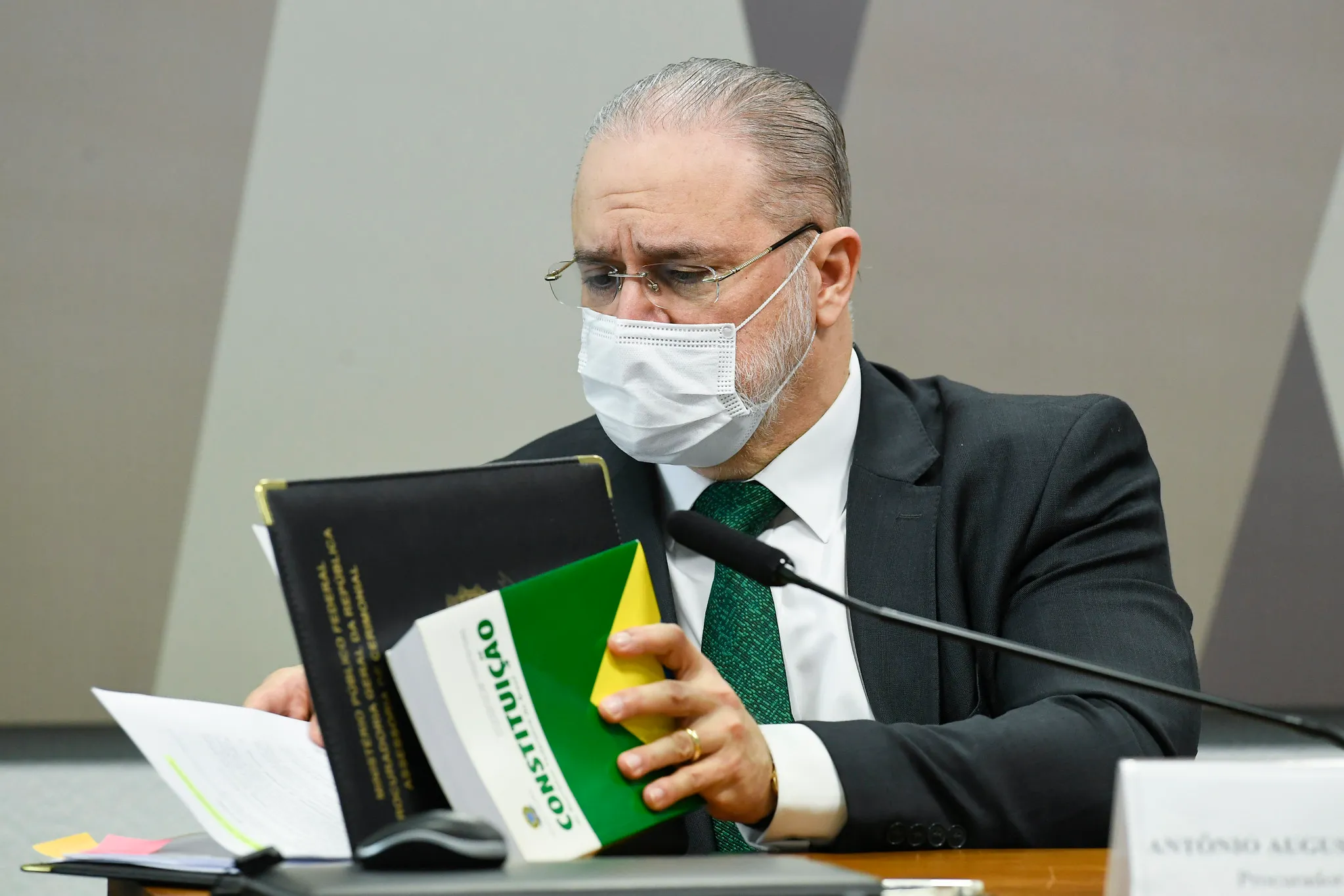 Procurador-geral da República, Augusto Aras ressalta que investigações a partir do relatório final da CPI estão sendo feitas