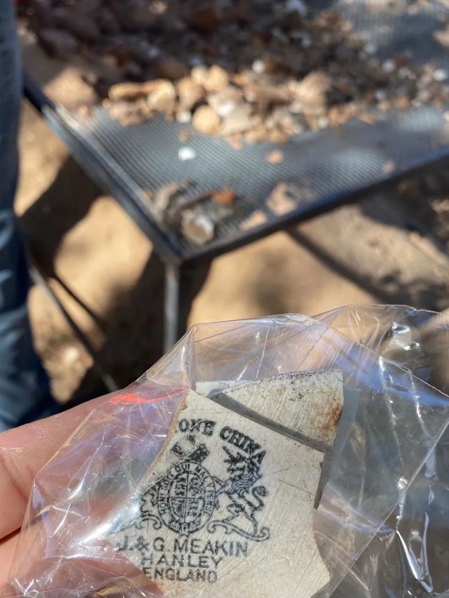 Fragmento encontrado nas escavações no Centro