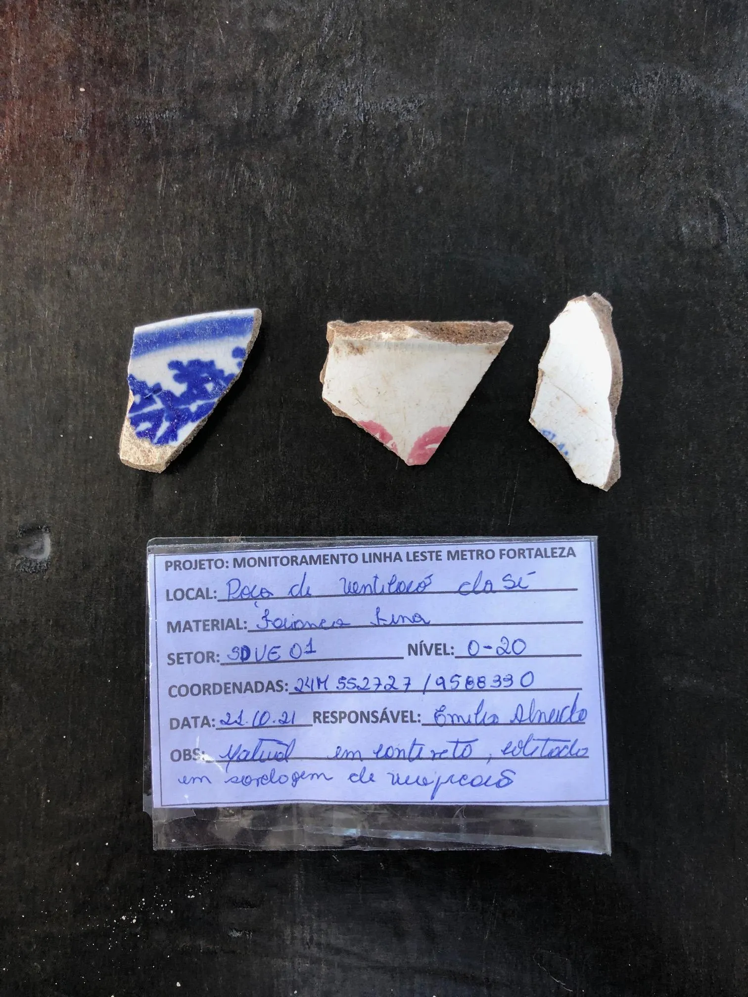 Achados arqueológicos identificados na Praça da Sé