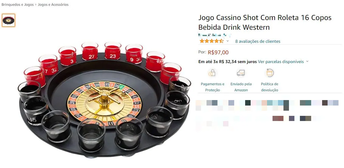 Jogo de Shots é uma das opções divertidas