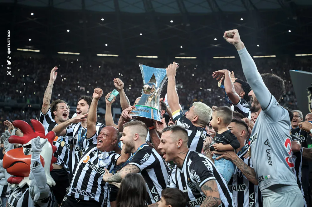 O Atlético-MG ficou com a taça de campeão do Brasileirão em 2021
