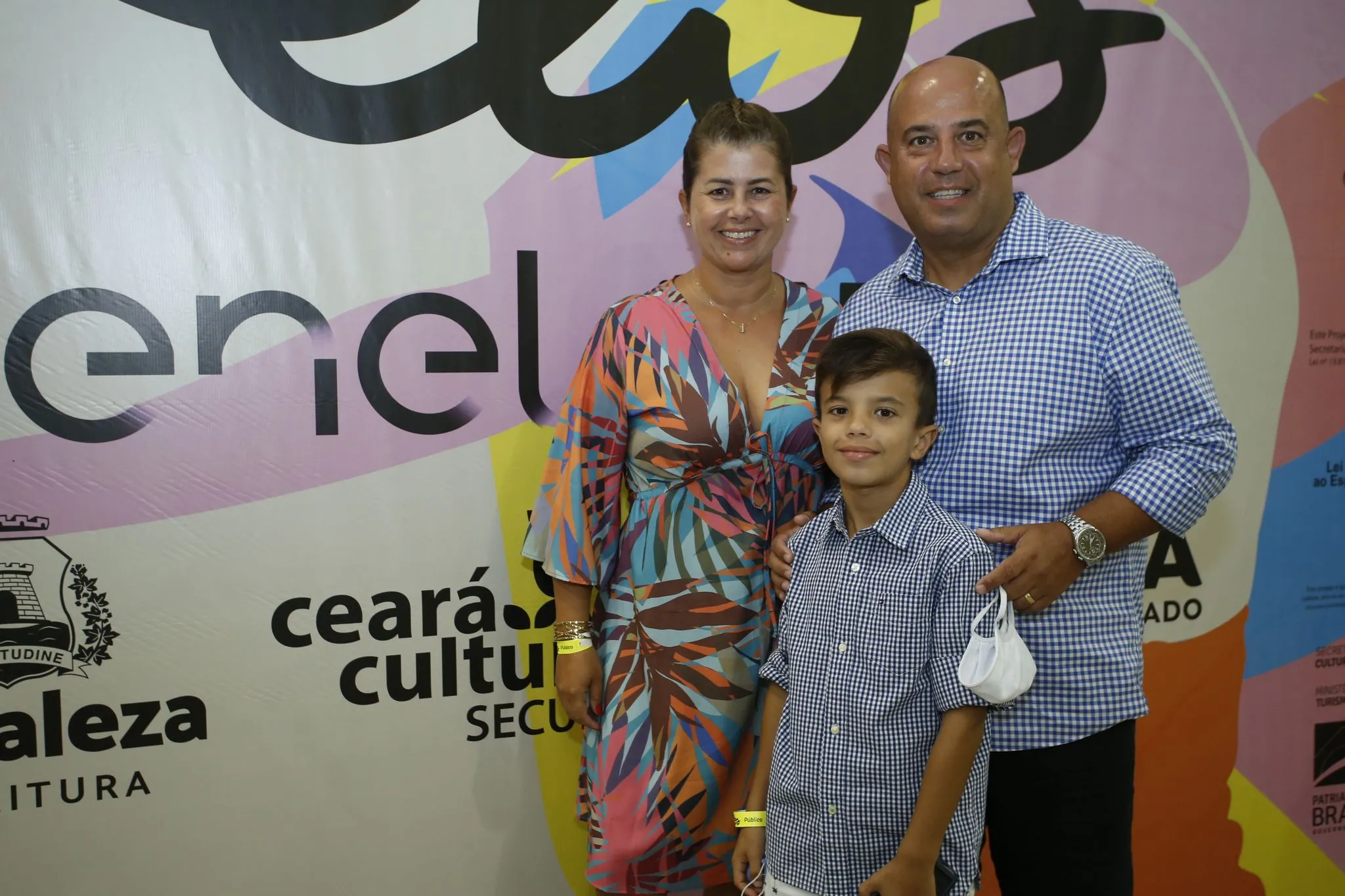 Patricia, Miguel e Marcelo Puertas