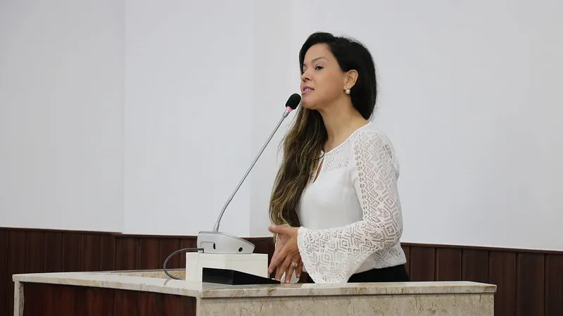 A vereadora Priscila Costa (PSC) é um dos principais expoentes do discurso conservador na Câmara de Fortaleza