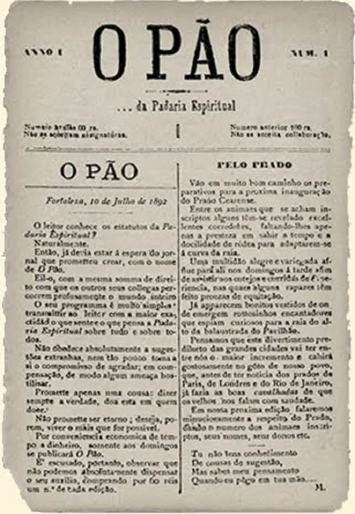 Uma das edições do jornal 