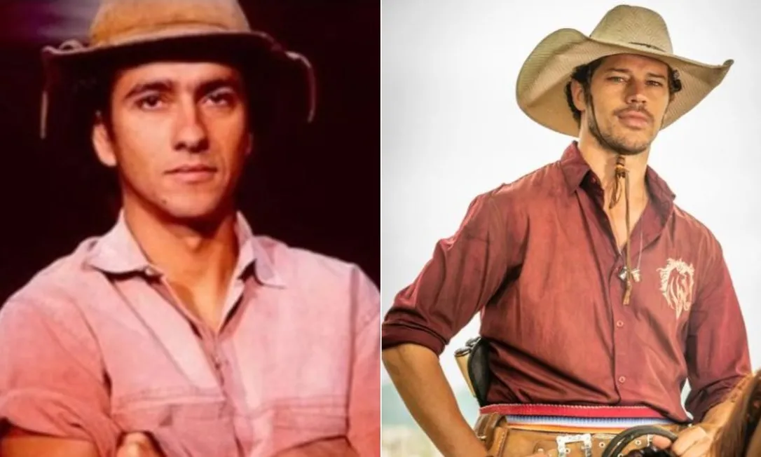 Marcos Palmeira (1990) e José Loreto (2022)