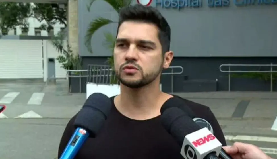 Diogo Mussi conversou com a imprensa sobre o estado de saúde do irmão