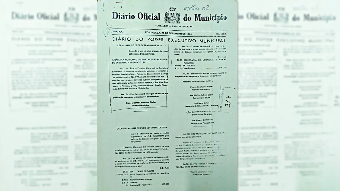Em 1974, a Câmara Municipal decretou lei que autorizou o Executivo municipal a desafetar do domínio público e conceder à Petrobras o uso dos trechos de vias públicas para a instalação da Lubnor