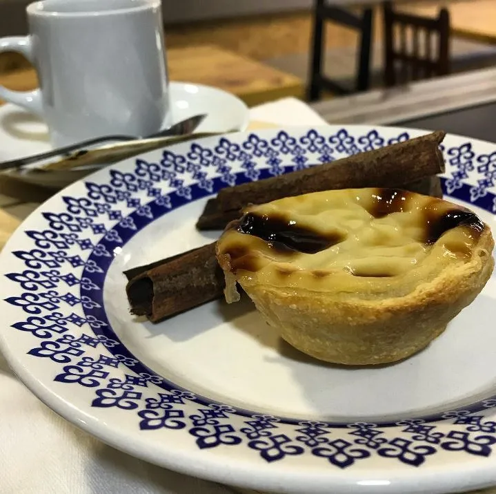 Pastel de nata servido pelo Tasquinha Portuguesa