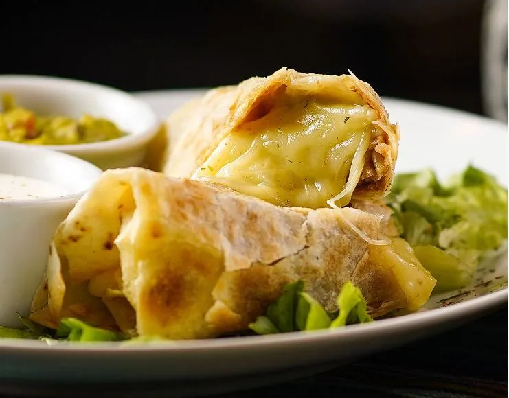 Burritos servidos pelo Los Mex