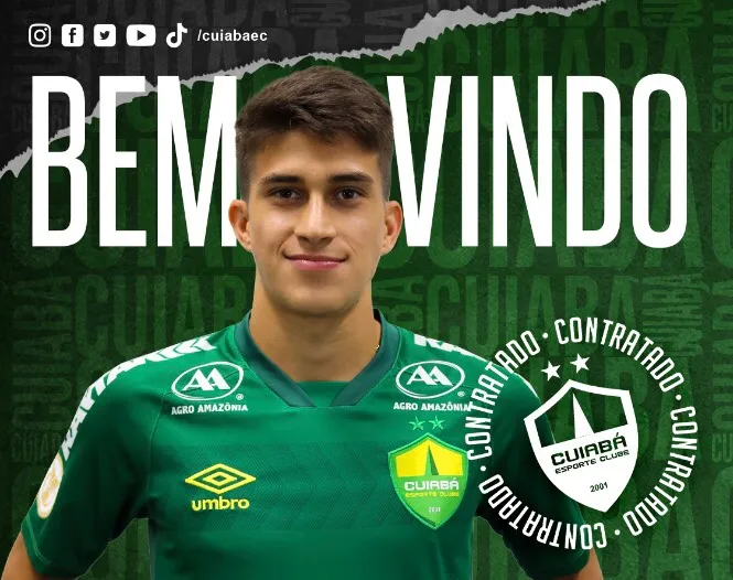 Gabriel Pirani é uma das joias do Santos e vai reforçar o Cuiabá