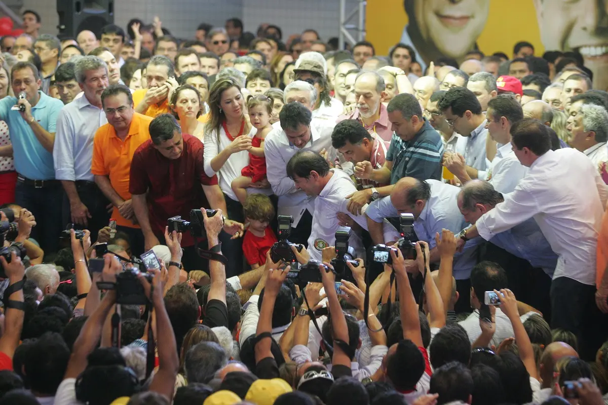 Cid e Camilo na convenção de 2014