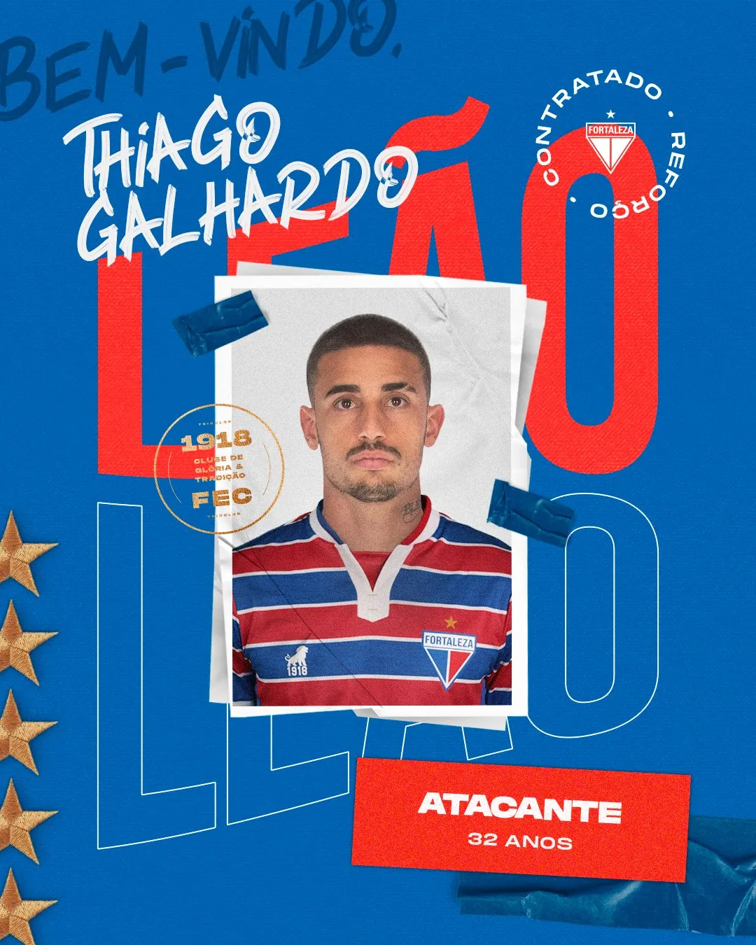Thiago Galhardo é uma das principais contratações do Fortaleza para o 2º semestre