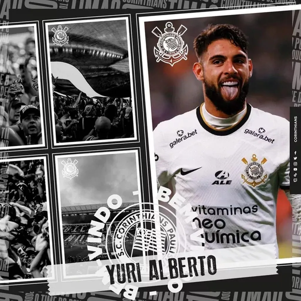 Yuri Alberto é a principal aposta do Corinthians para o sistema ofensivo