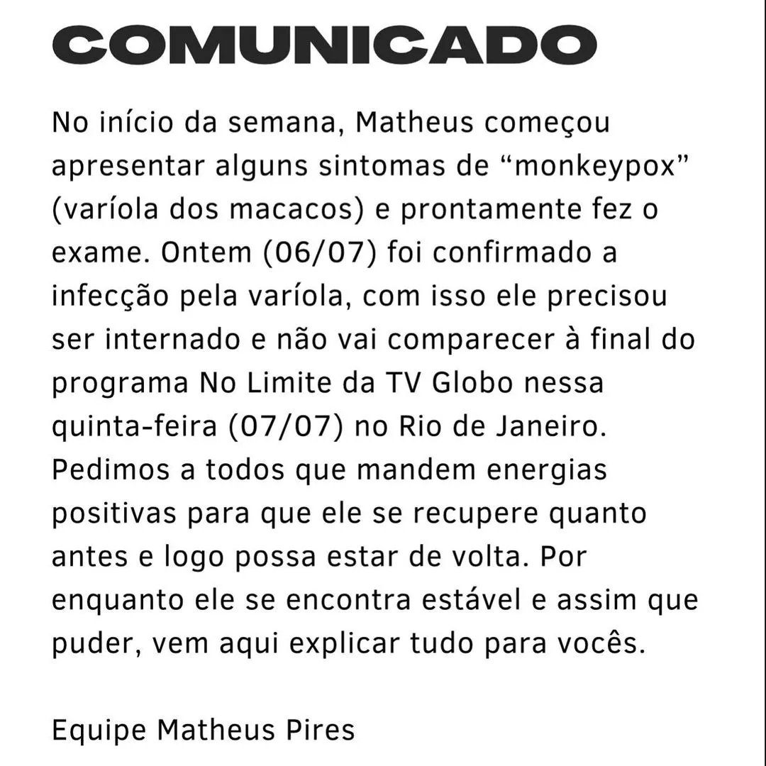 O participante carioca está 