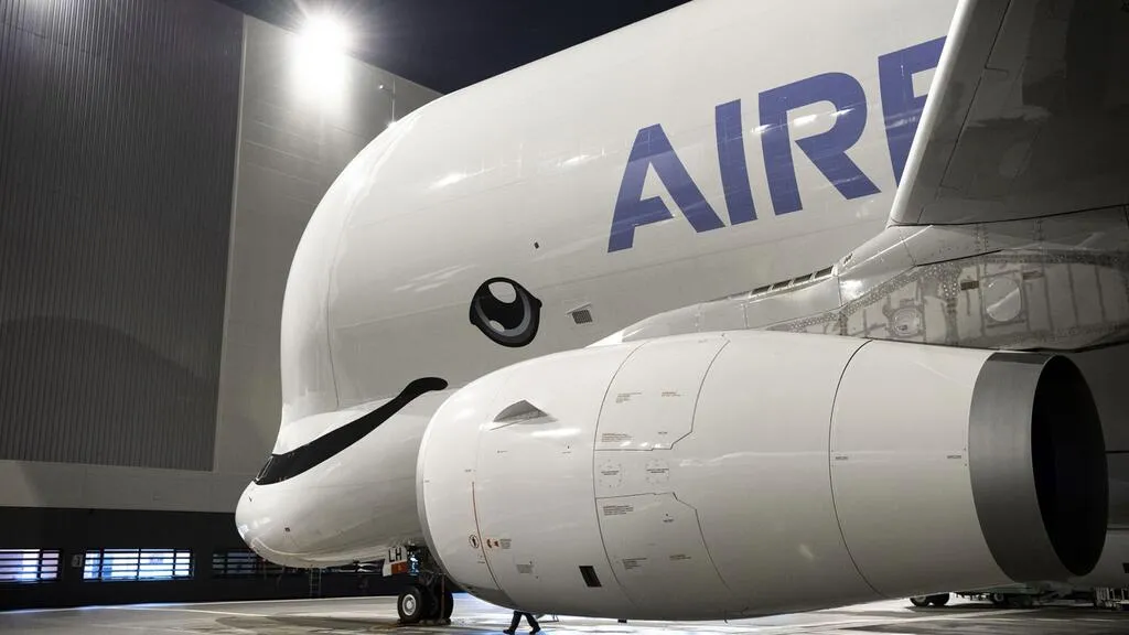 A parte da frente do Beluga XL foi escolhida pelos próprios funcionários da Airbus após uma votação