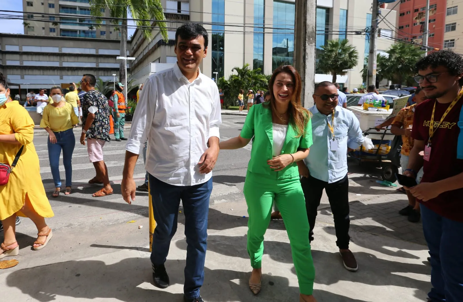 Deputada Érika Amorim e o ex-prefeito Naumi Amorim, ambos do PSD