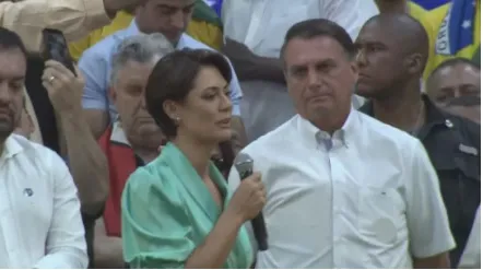 Michelle Bolsonaro discursou no evento