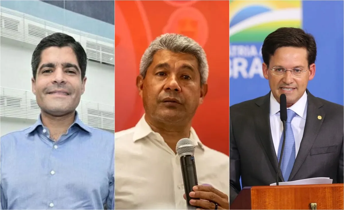 ACM Neto, Jerônimo Rodrigues e João Roma lideram a disputa pelo Governo da Bahia