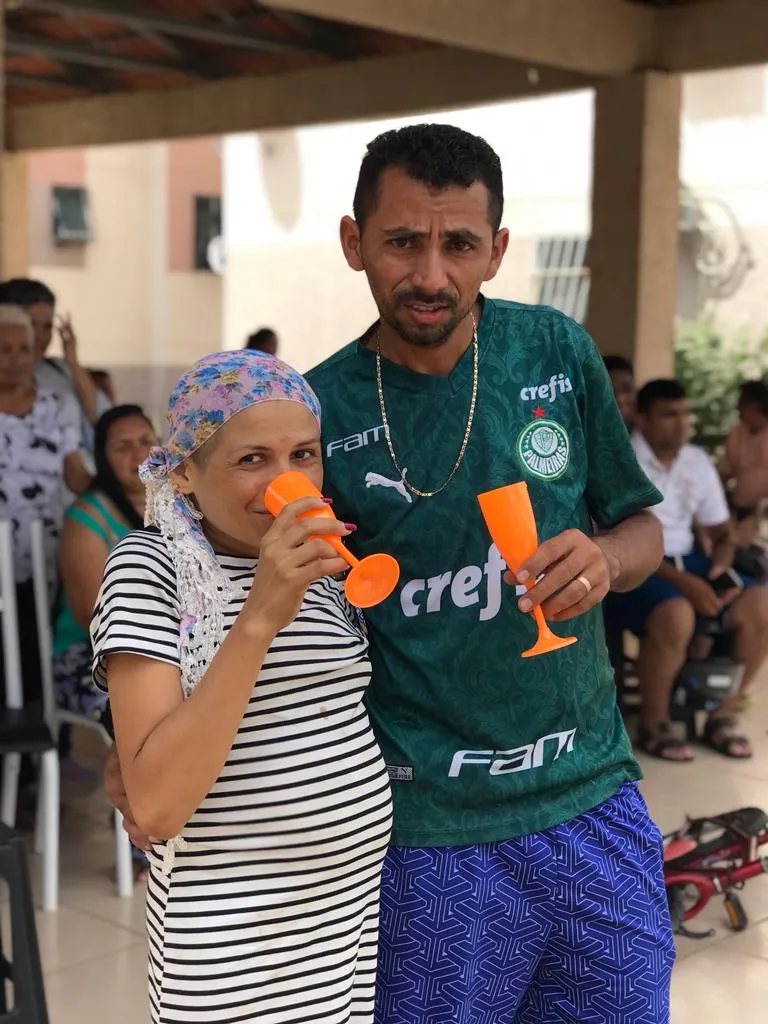 O casal em um dos momentos em que Ana Vládia foi homenageada pelo marido