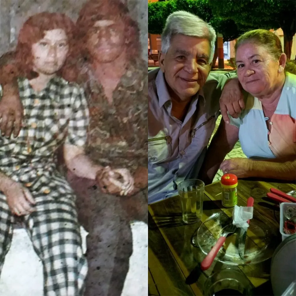Mais de 50 anos separam esses dois registros de Sônia e Laércio