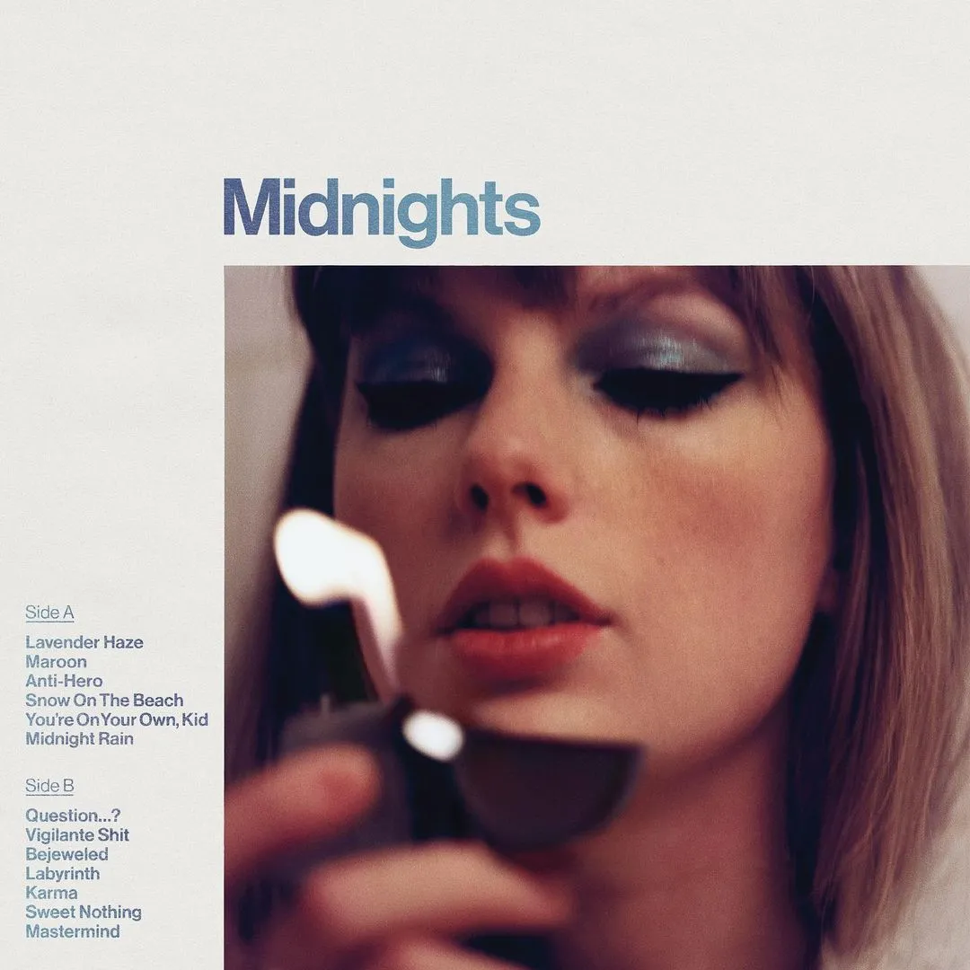 Capa do álbum 'Midnights', décima produção de estúdio da cantora