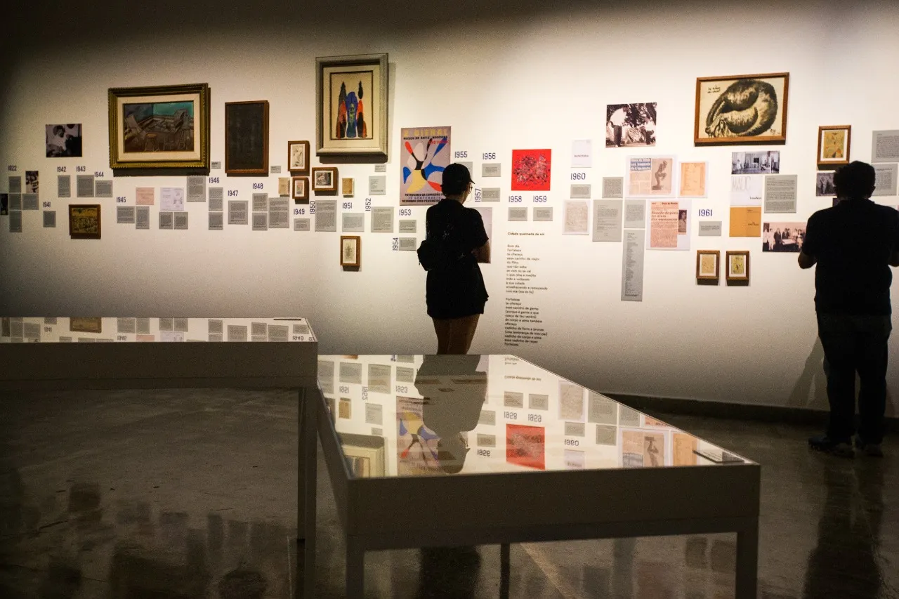 Esse espaço reúne, em um mesmo lugar, obras, rabiscos, cartas, reportagens, e toda sorte de assuntos sobre Antônio Bandeira