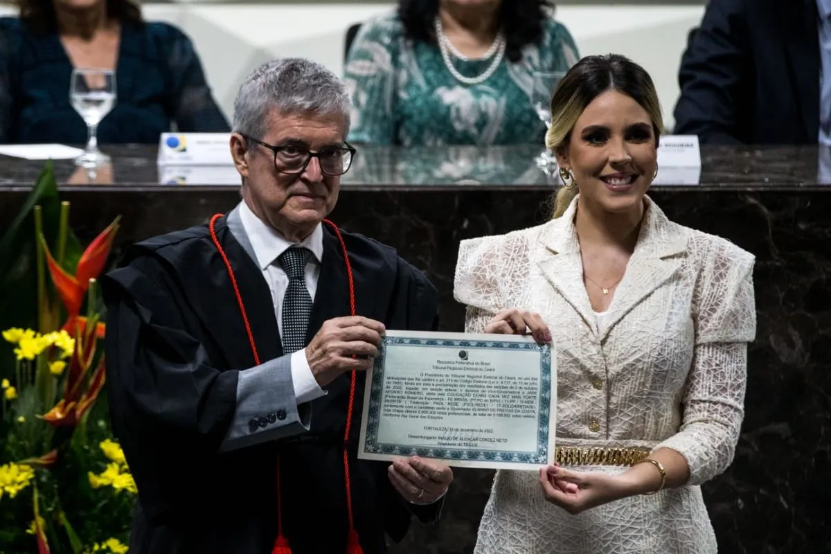 Jade Romero foi diplomada como vice-governadora eleita