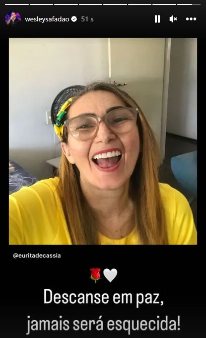 Wesley Safadão lamenta morte de compositora Rita de Cássia