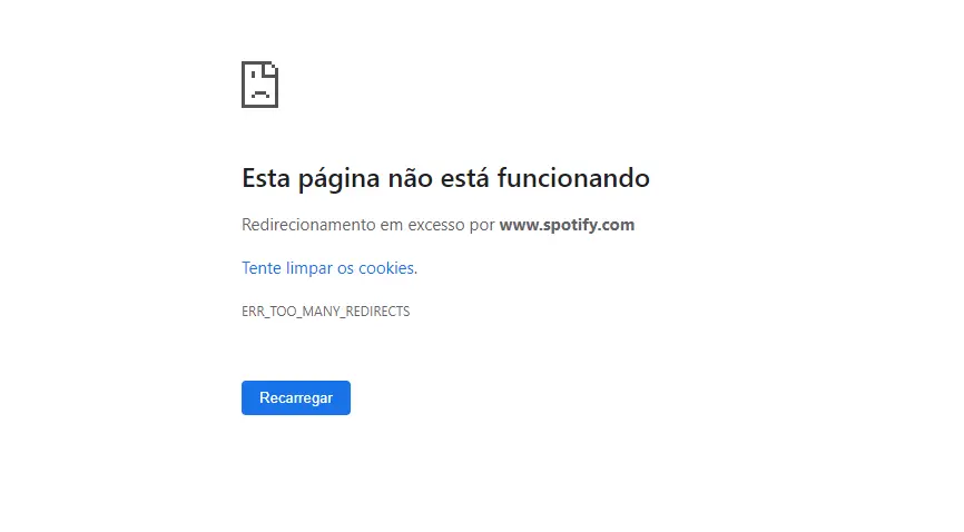 Spotify fica fora do ar