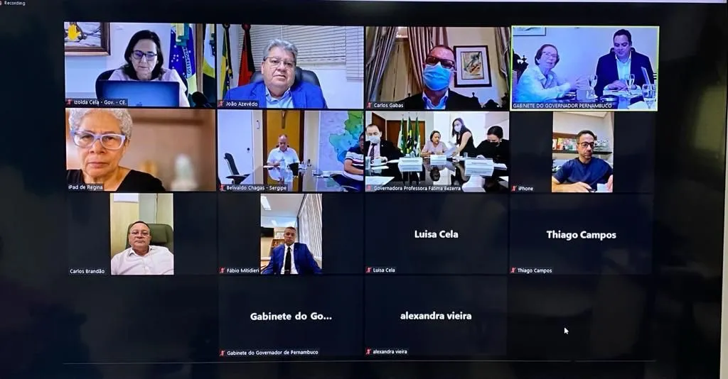 João Azevedo tomou posse após reunião virtual entre governadores nordestinos em ezercício no final de 2022