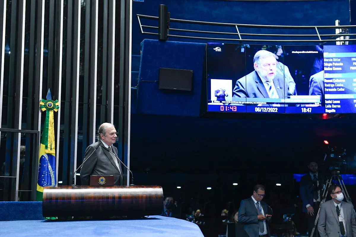 Tasso fez pronunciamento de despedida na tribuna do Senado no início de dezembro de 2022