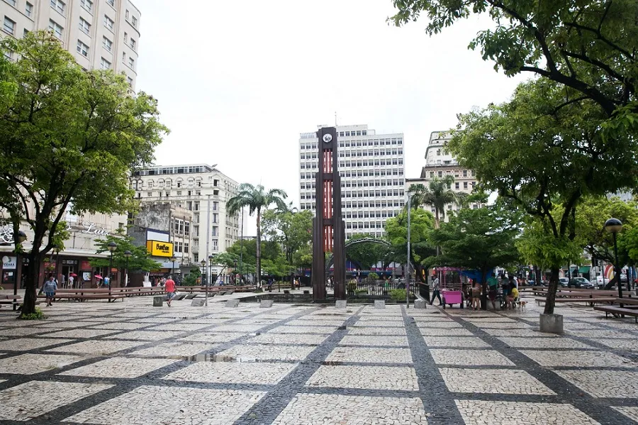A Praça do Ferreira é um dos símbolos de Fortaleza