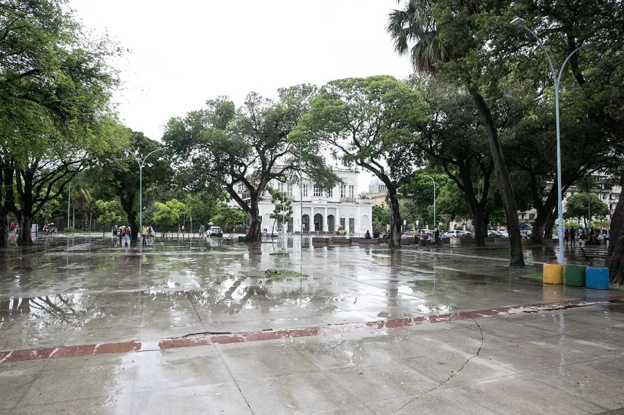 A Praça José de Alencar no formato atual