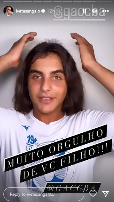 Imagem da notícia: Filho de Ivete Sangalo doa cabelos cortados a grupo que ajuda crianças com câncer 