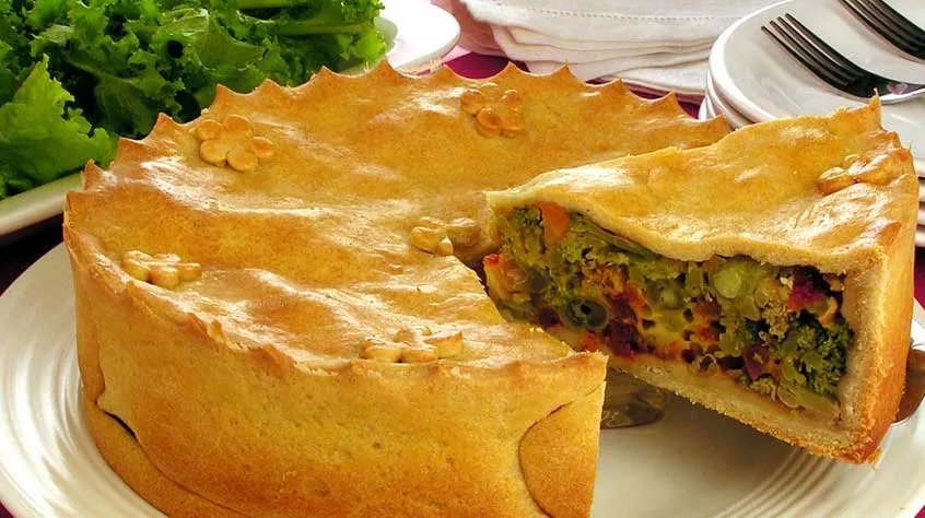 No Rango Verde, o empadão de vegetais faz sucesso