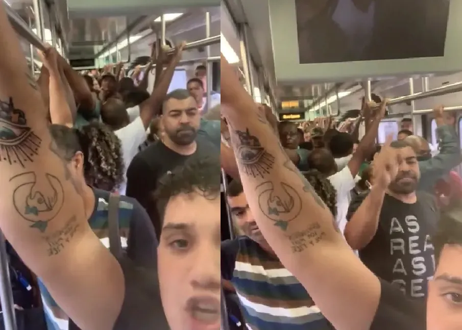 Jovem canta ponto de Exu durante 