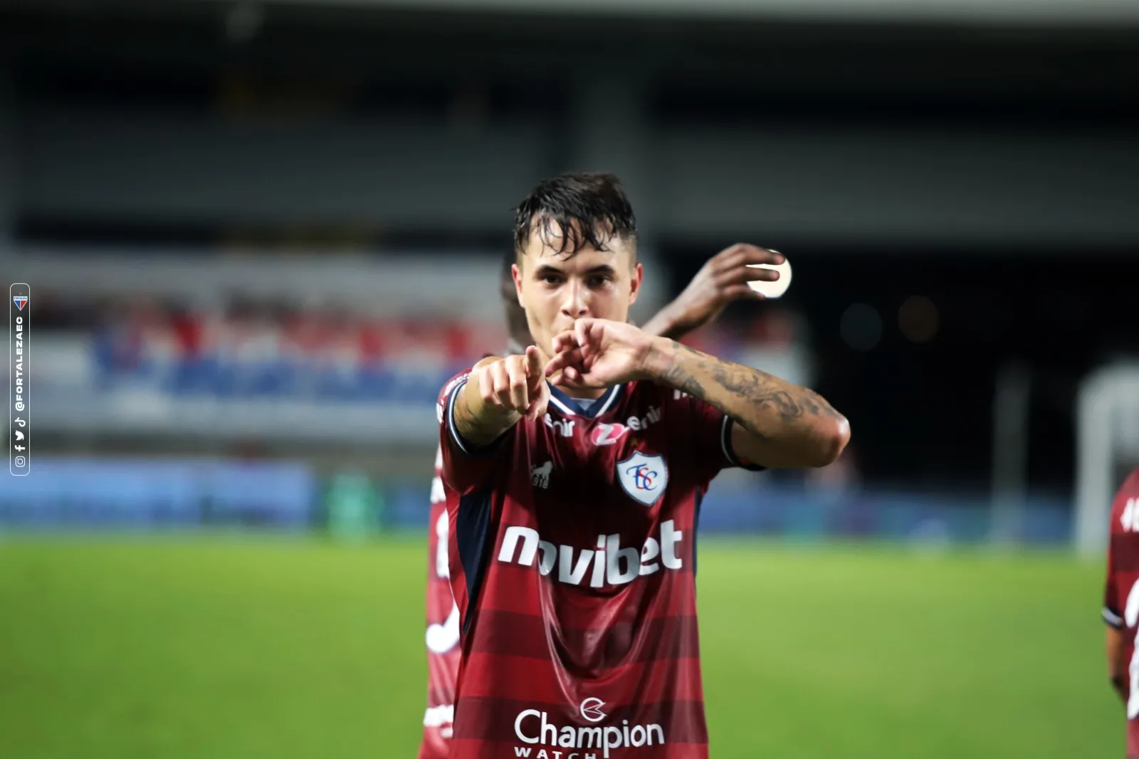Zanocelo foi titular e marcou um dos gols do Fortaleza