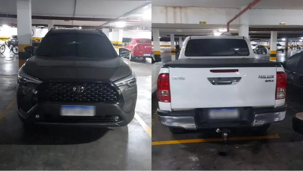 Dois carros de luxo foram apreendidos pela Polícia Civil, nesta terça-feira (2)