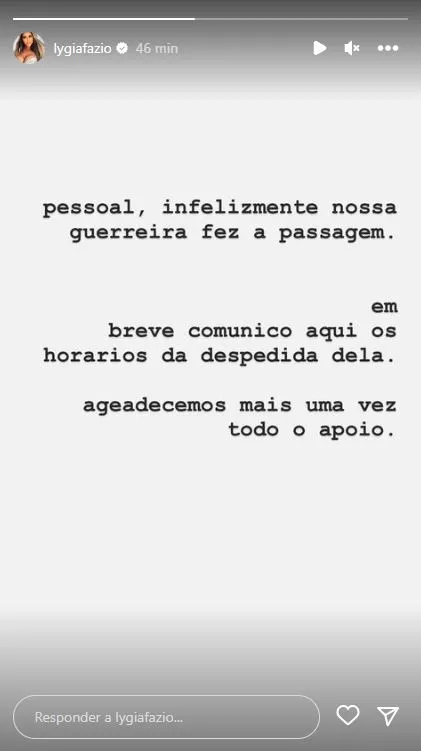 Stories Lygia Fazio.