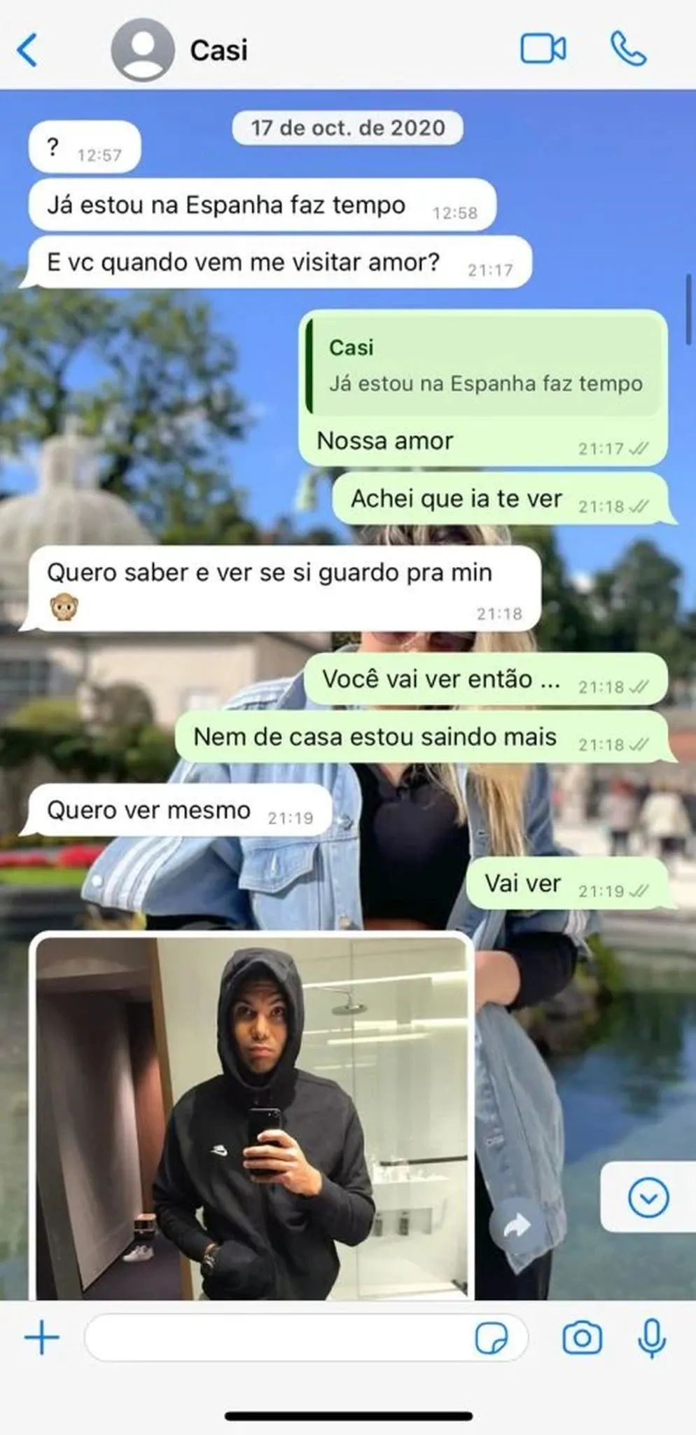 Casemiro tem conversas com amante expostas nas redes sociais; Veja